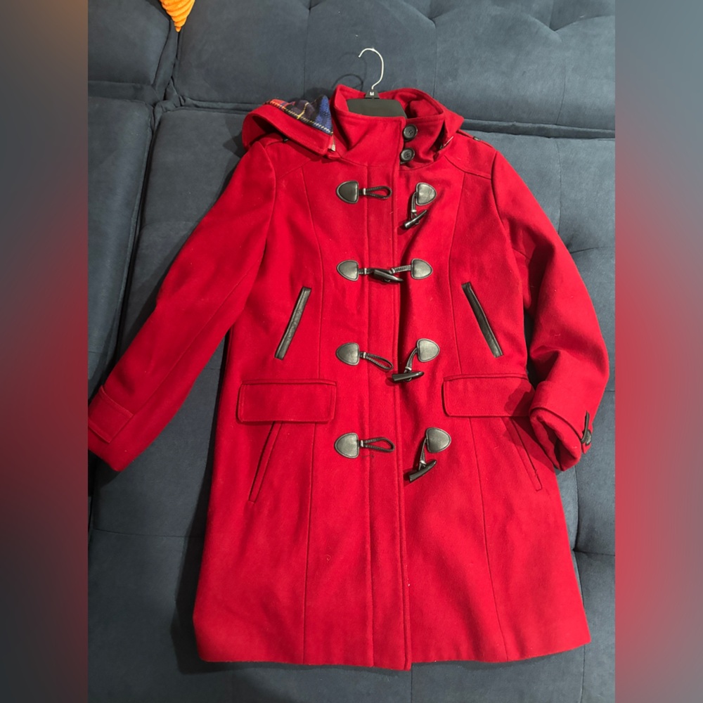 Tommy Hilfiger duffle coat in red - medium